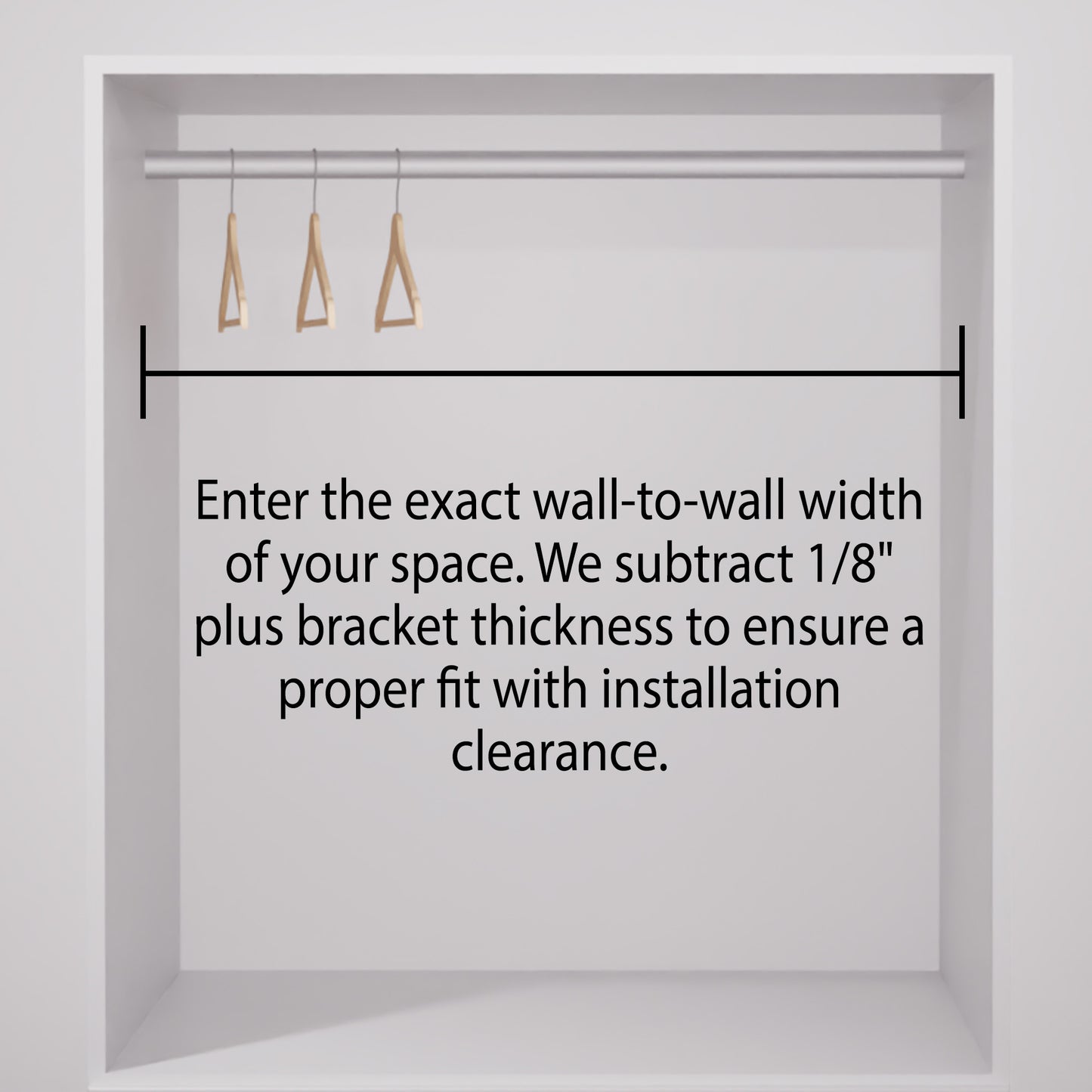 Custom Chrome Oval Closet Rod