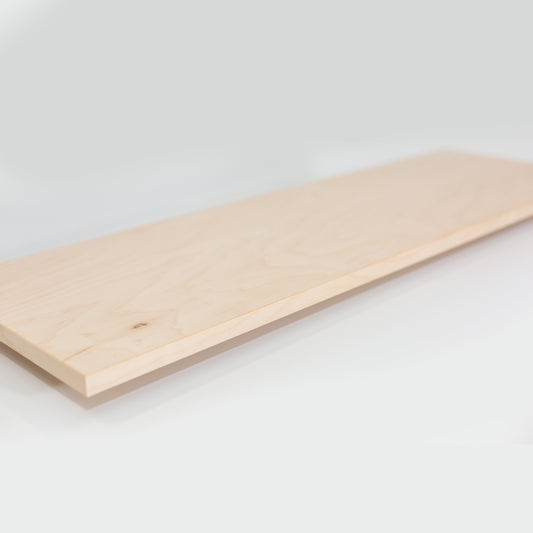 Custom Size Raw Real Wood Birch Plywood Shelves - Cut to Size For Painting or Staining