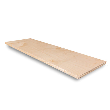 Custom Real Birch Shelf Cut to Order 3/4" Thick