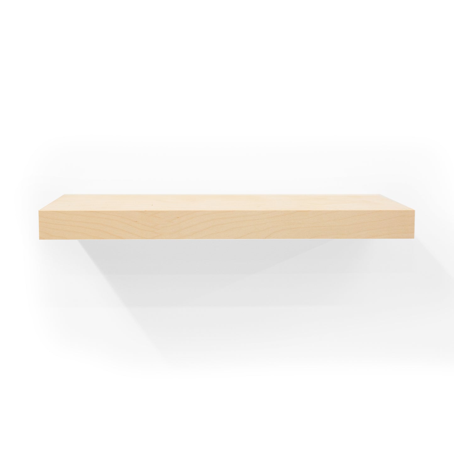Custom Birch Floating Shelf 1.5” Inch Thick with Hidden Bracket