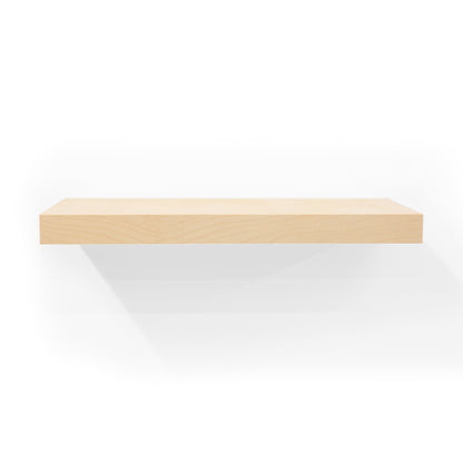 Custom Birch Floating Shelf 1.5” Inch Thick with Hidden Bracket