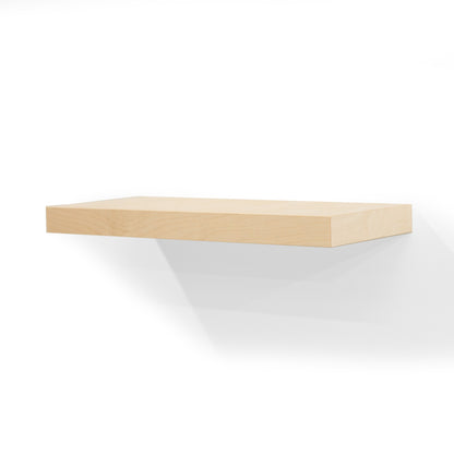 Custom Birch Floating Shelf 1.5” Inch Thick with Hidden Bracket