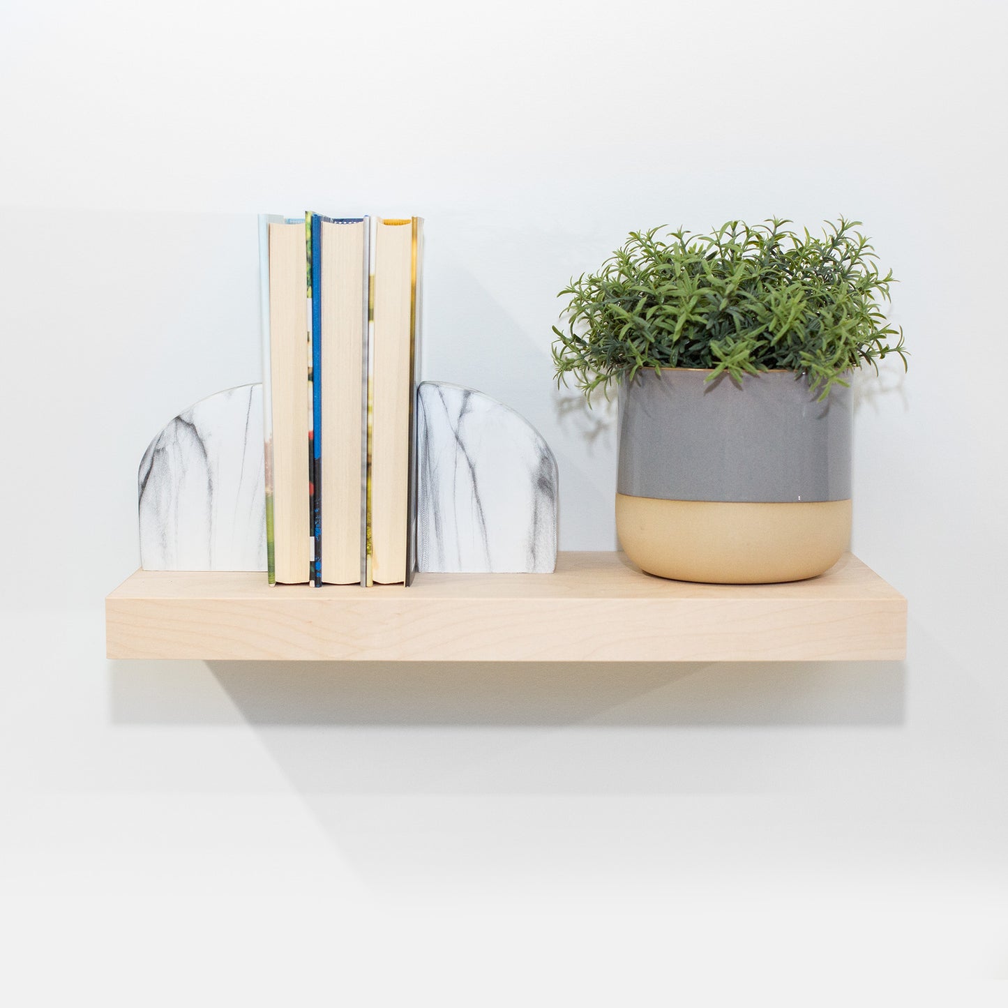 Custom Birch Floating Shelf 1.5” Inch Thick with Hidden Bracket