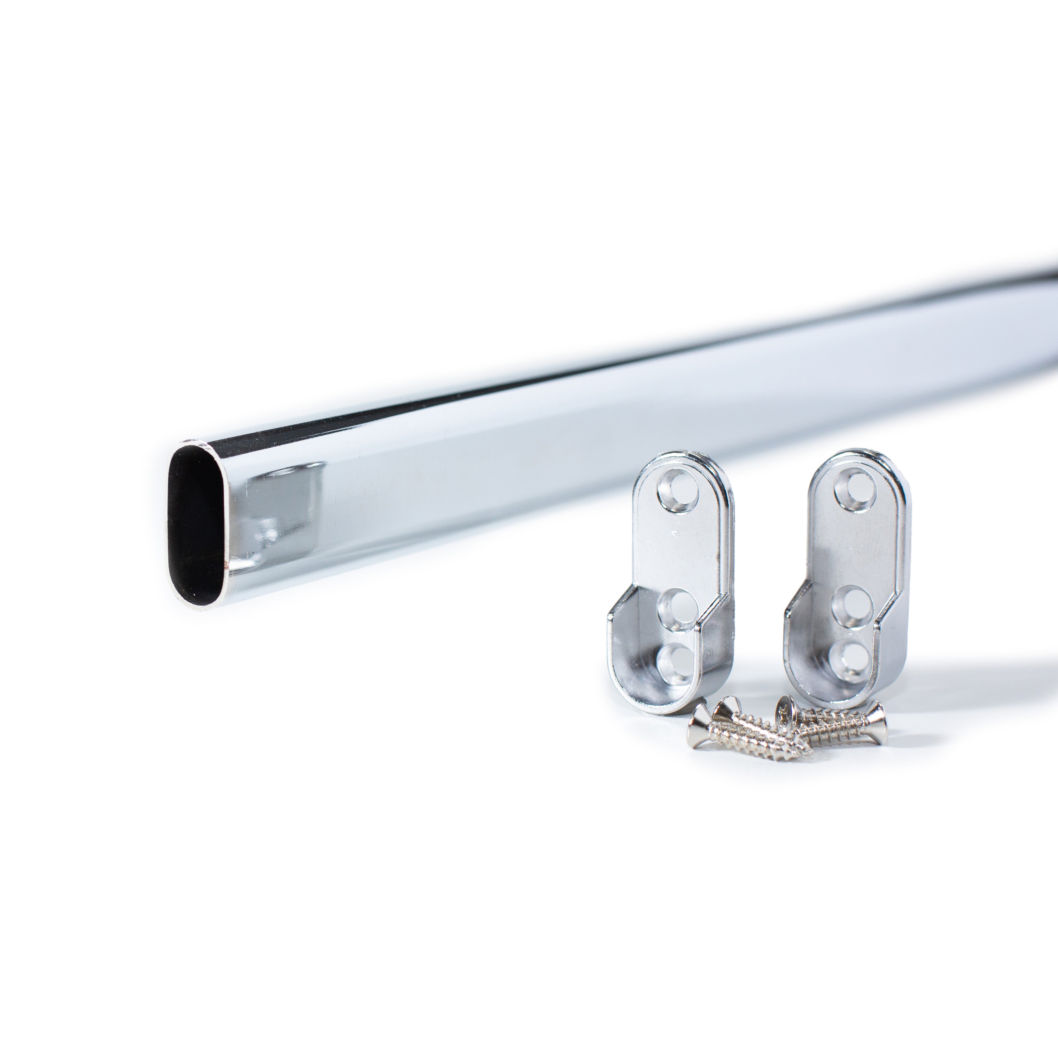 Chrome Closet Rod – Custom Cut to Size (12″–89″) with Brackets – Custom ...