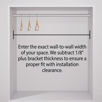 Custom Chrome Oval Closet Rod