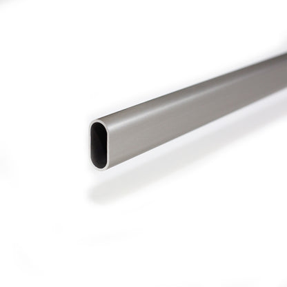 Custom Nickel Oval Closet Rod
