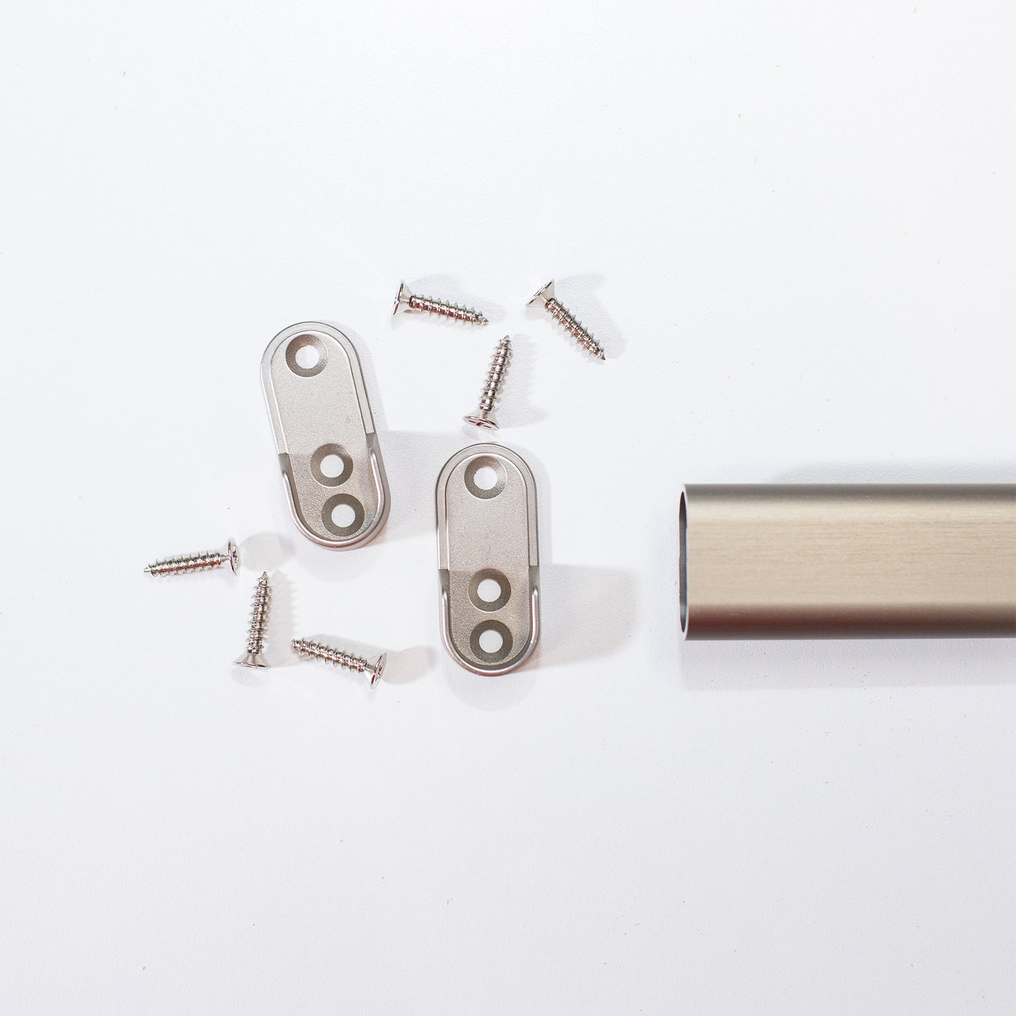 Custom Nickel Oval Closet Rod