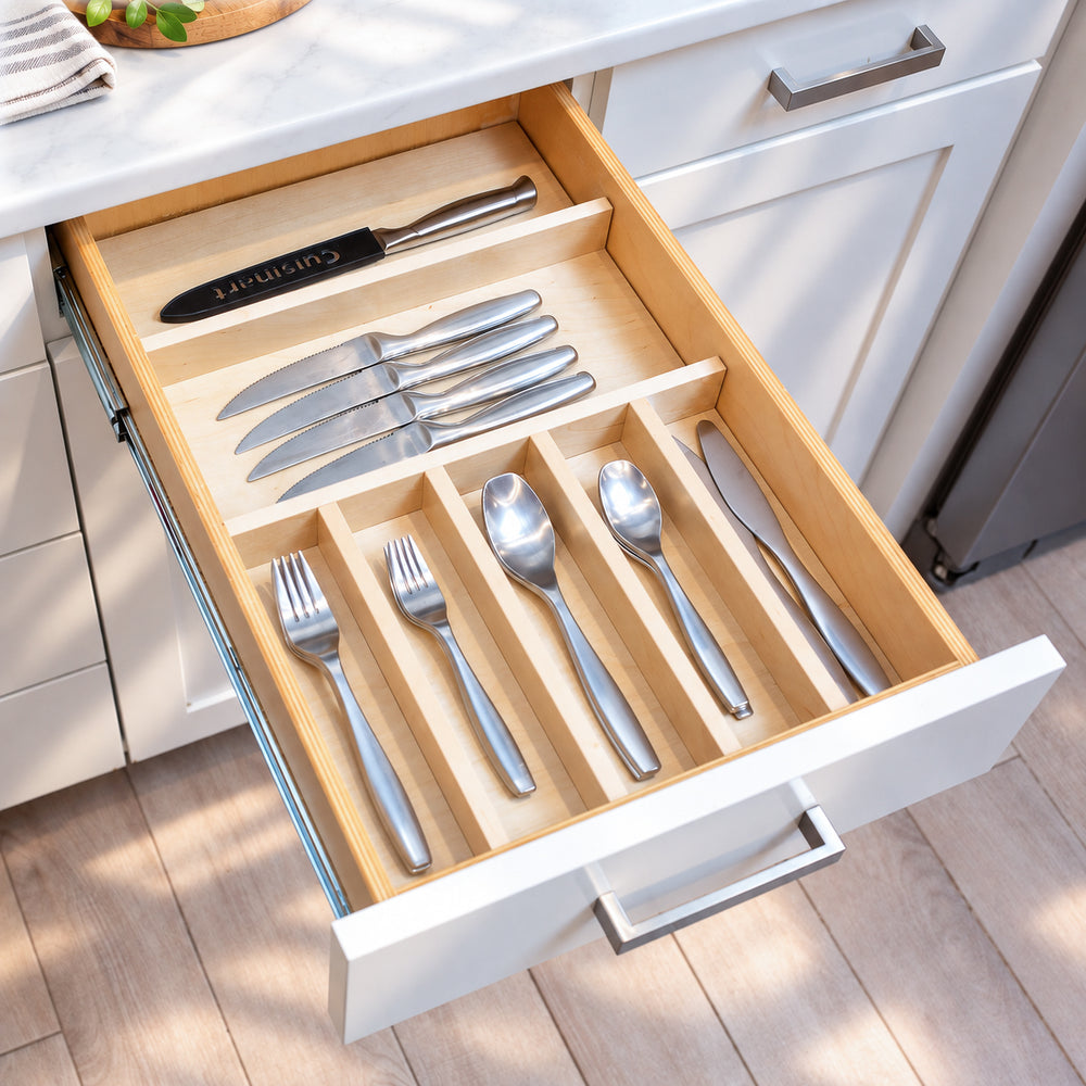 Custom Silverware Drawer Organizer
