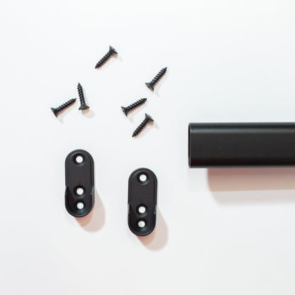 Custom Black Oval Closet Rod